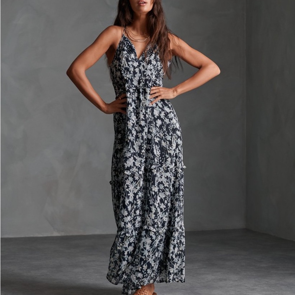 Superdry Margaux Maxi Dress - Navy